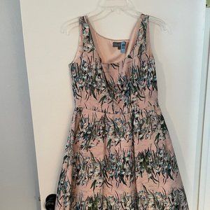 Eva by Eva Franco Pink Floral High/Low Party Dress with Tulle Underskirt Size 8